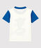 Camiseta de manga corta de niño/niña blanco MARSHMALLOW/ RUISSEAU